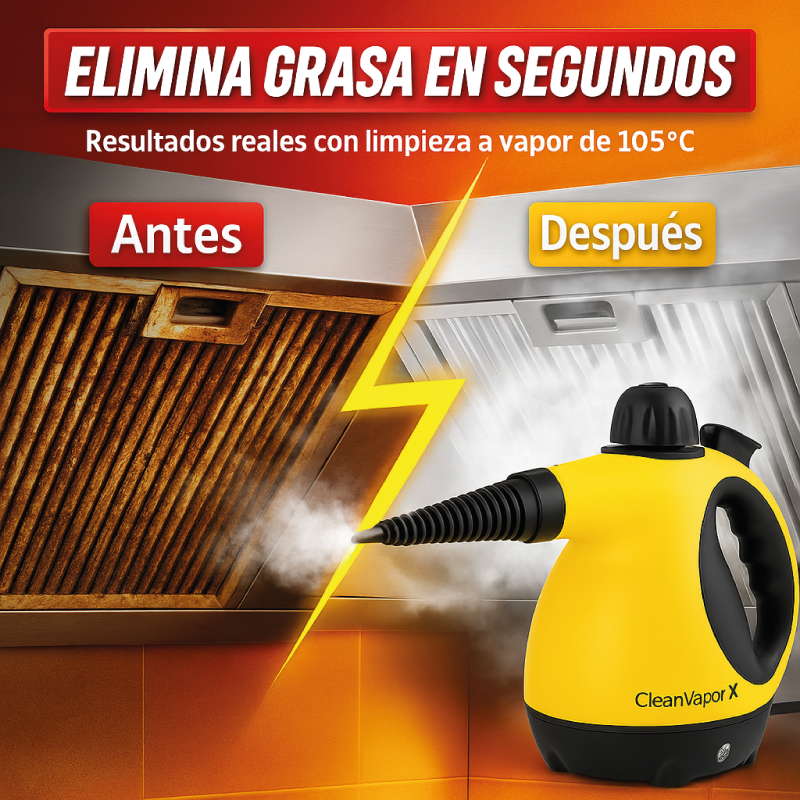 CleanVapor X® Limpiador a Vapor y Sanitizador