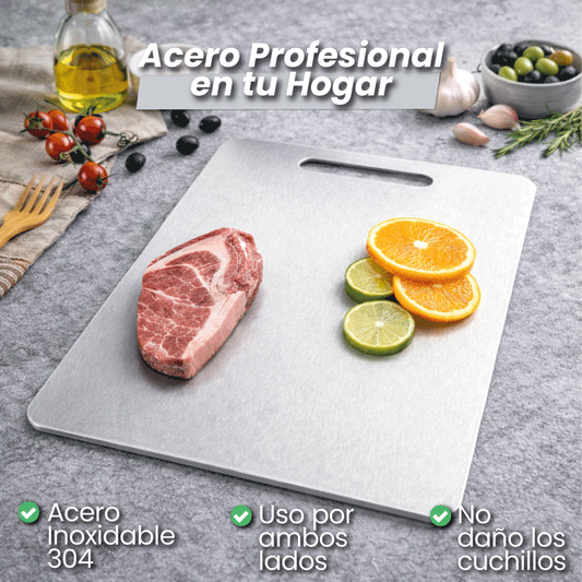 InoxPremium® Set 2 Tablas de Cortar Acero Inoxidable 304