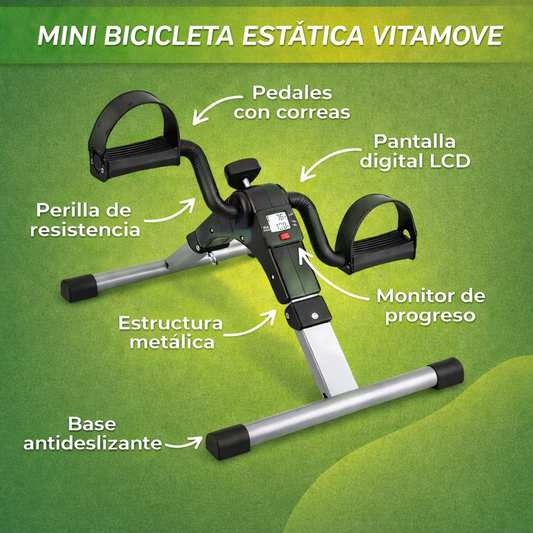 VitaMove® Mini Bicicleta de Ejercicios Portátil