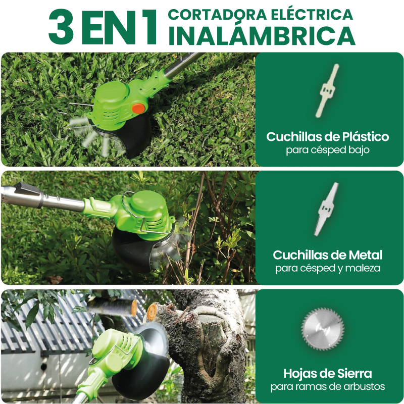 Cortadora y Podadora Inalámbrica GardenPro®