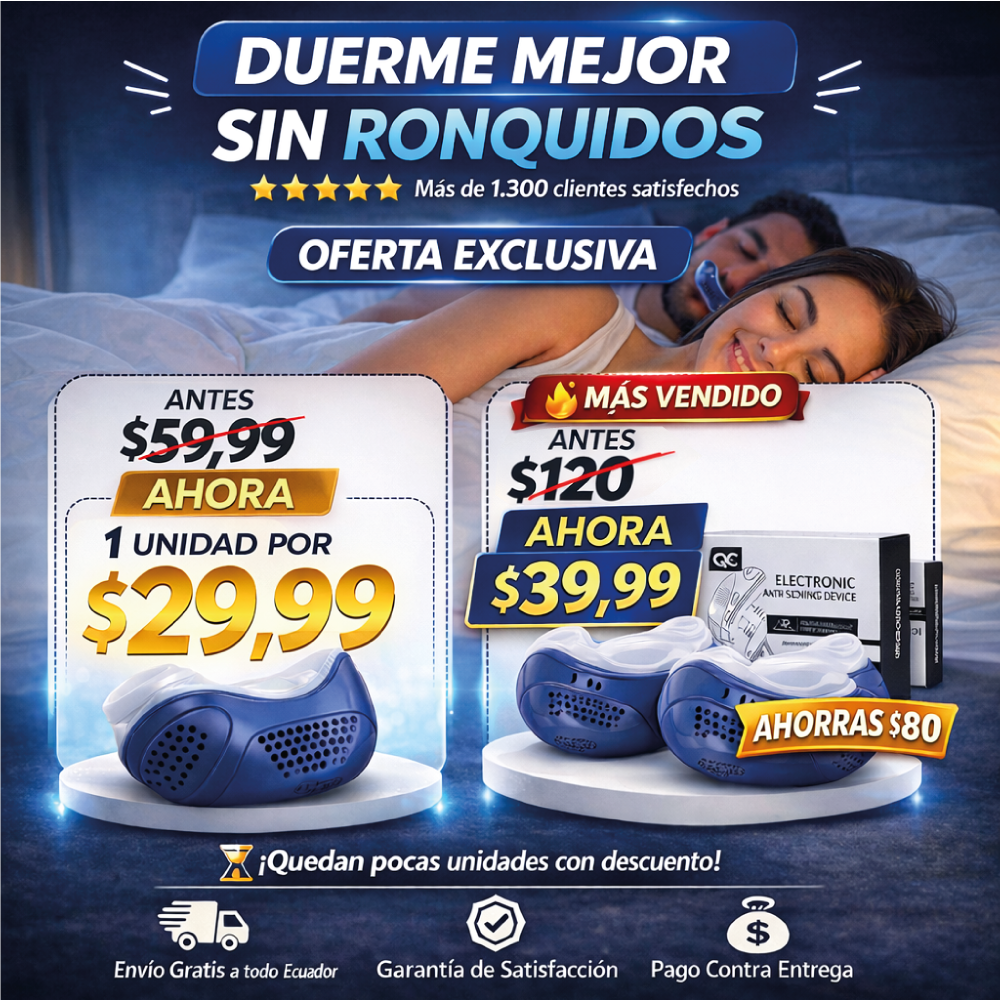 Dispositivo Antirronquidos Inteligente - SleepAir Max®